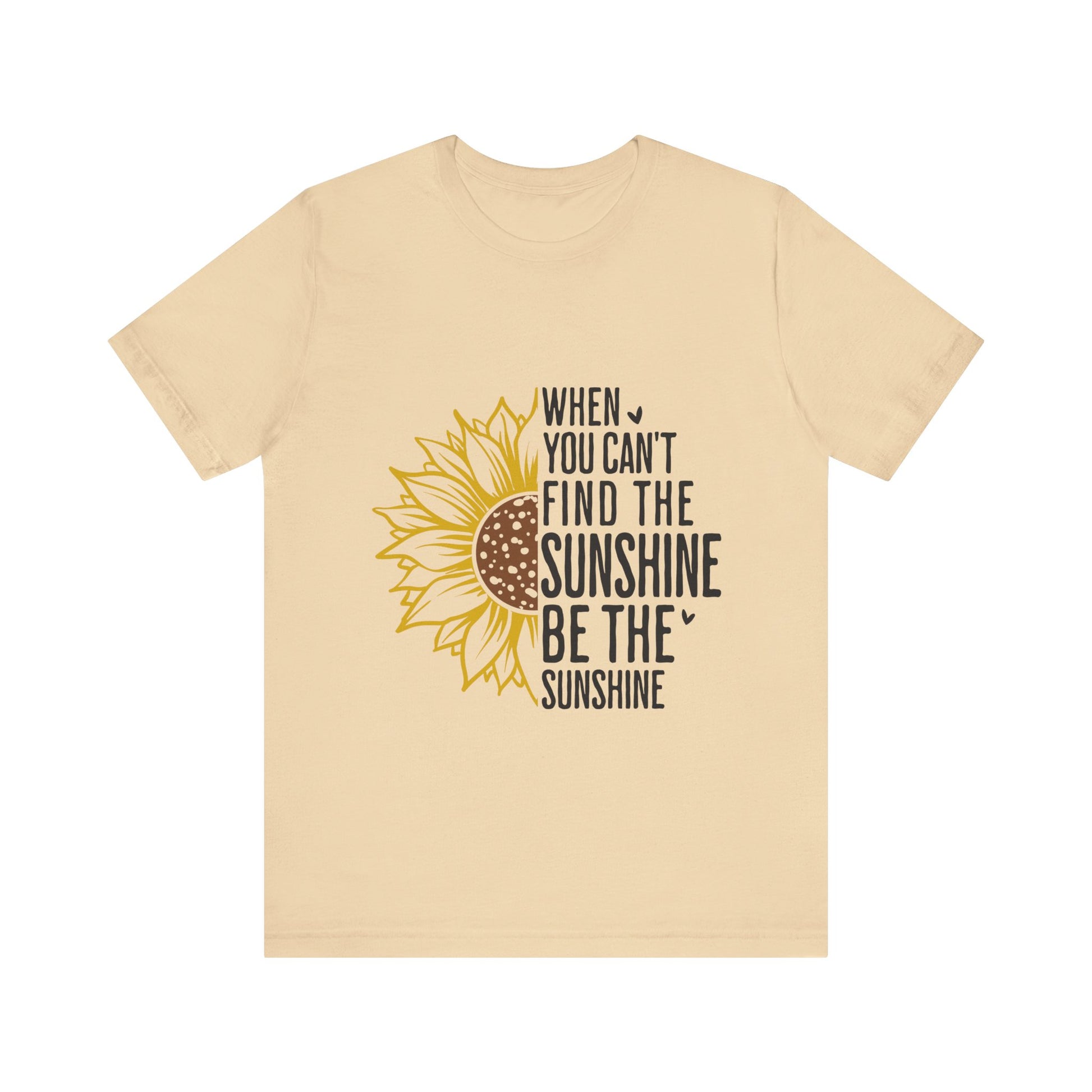 Soft Cream Motivational Shirt – Be the Sunshine Inspirational Tee