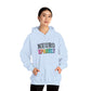 NEURO SPARKLY Autism Hoodie – Bold Varsity Floral Graphic Hoodie