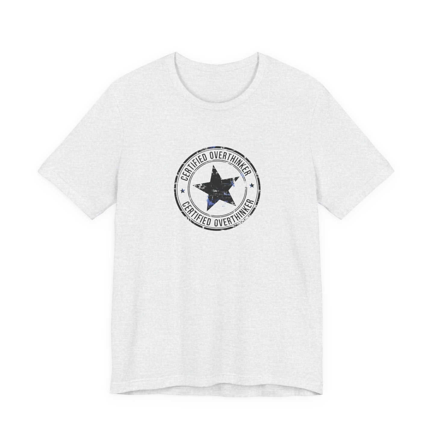 T-Shirt CERTIFIED OVERTHINKER T-Shirt – Vintage Stamp Seal Graphic Tee