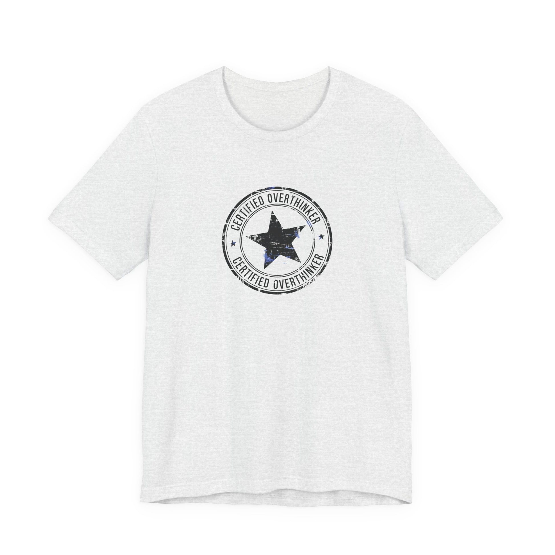 T-Shirt CERTIFIED OVERTHINKER T-Shirt – Vintage Stamp Seal Graphic Tee