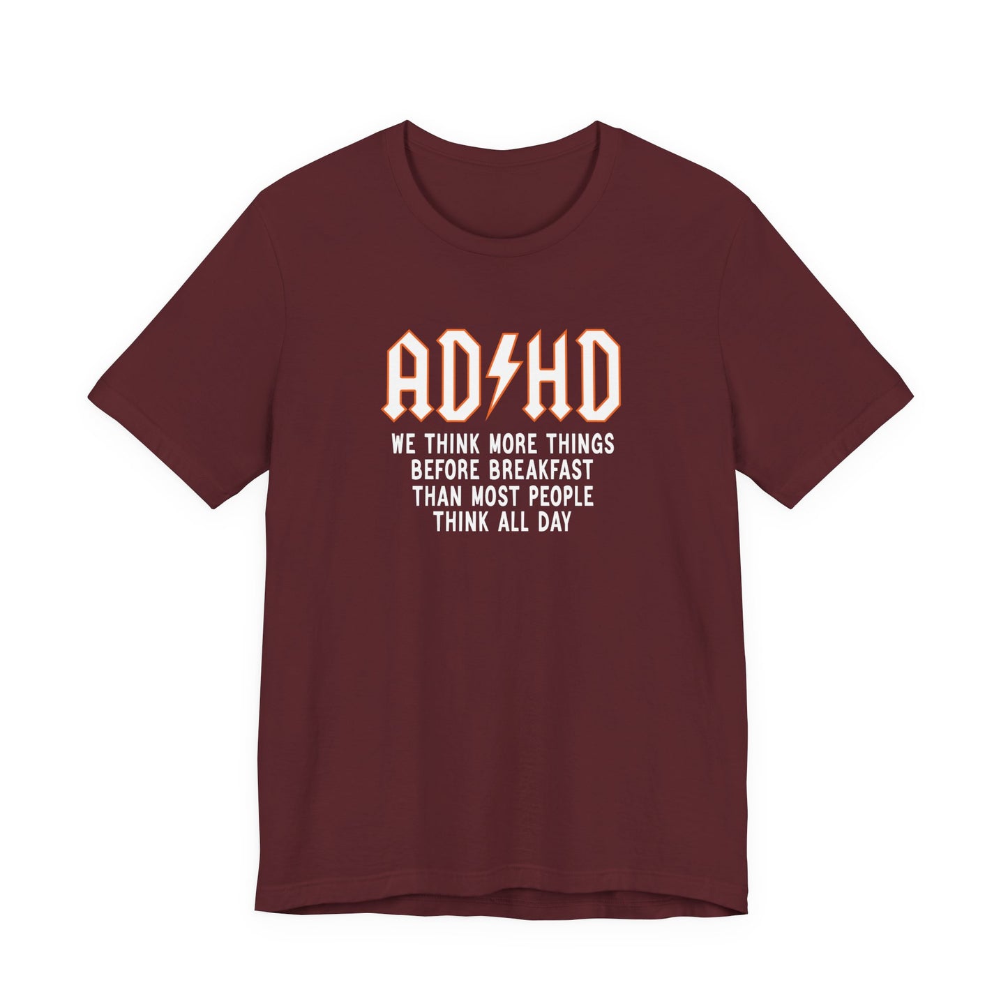 T-Shirt ADHD Lightning Bolt T-Shirt – Bold Funny ADHD Graphic Tee