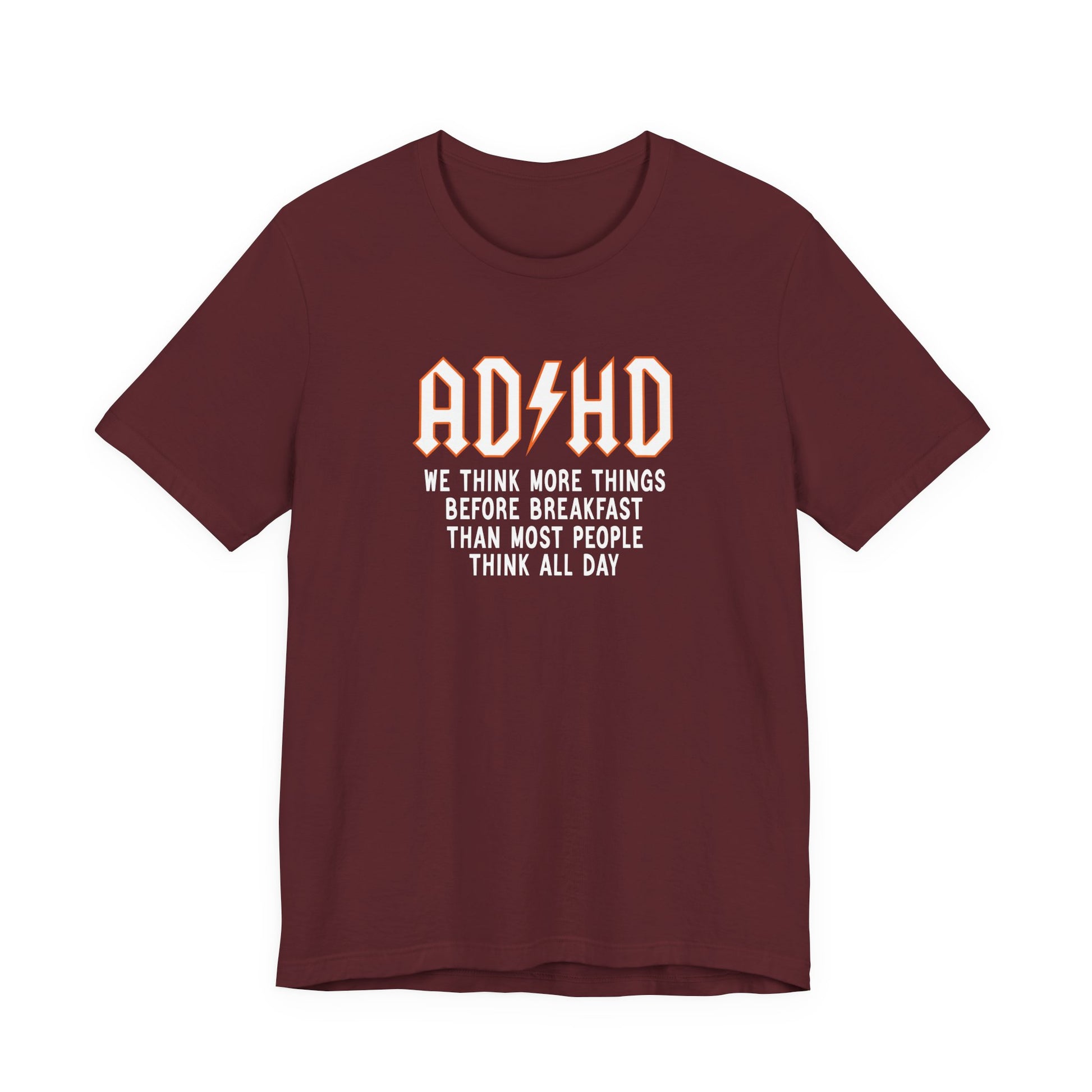 T-Shirt ADHD Lightning Bolt T-Shirt – Bold Funny ADHD Graphic Tee