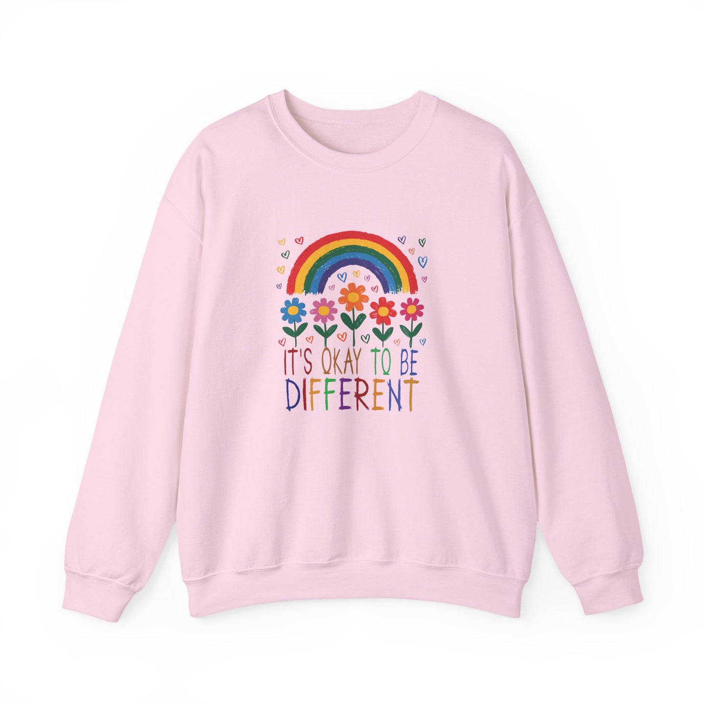 Sweatshirt It's Okay to Be Different Rainbow Autism Awareness Sweatshirt