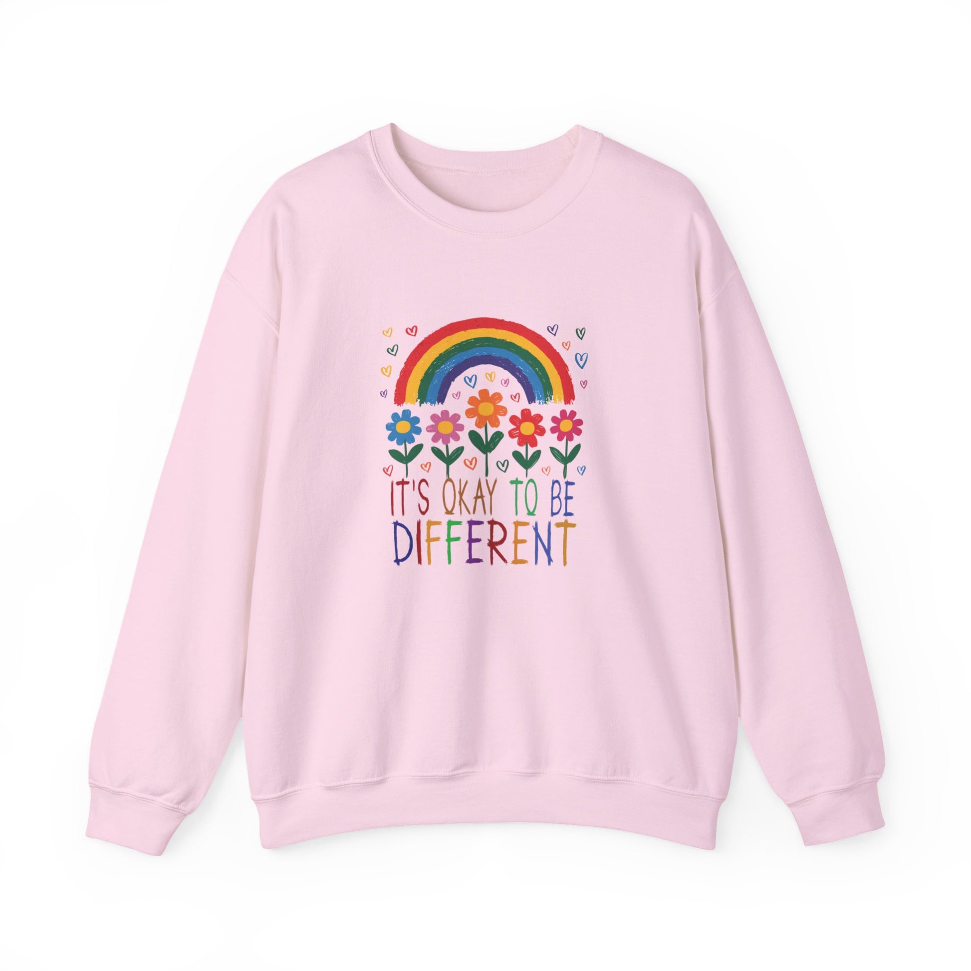 Sweatshirt It's Okay to Be Different Rainbow Autism Awareness Sweatshirt
