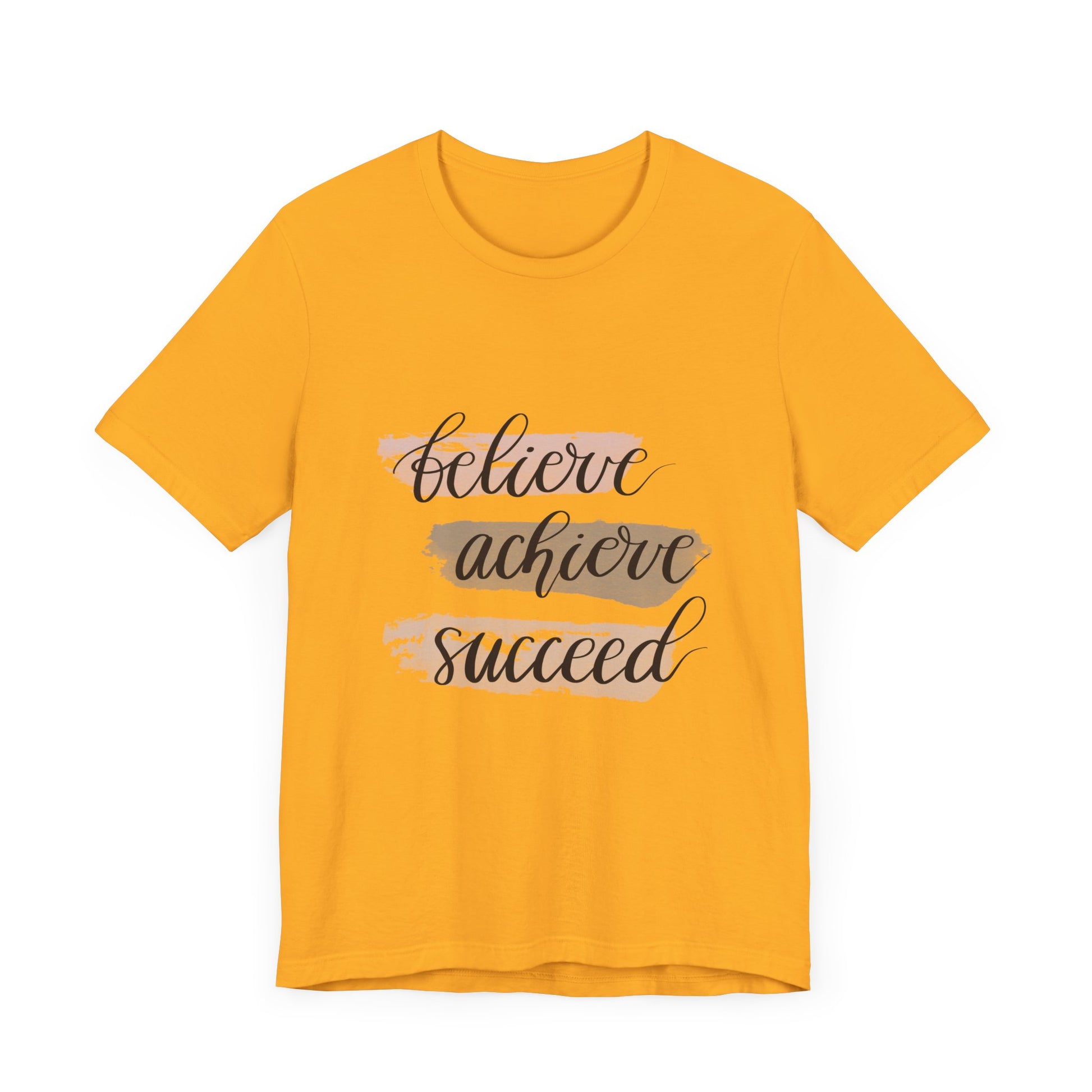 Inspirational T Shirts – Believe Achieve Succeed Tee for Women