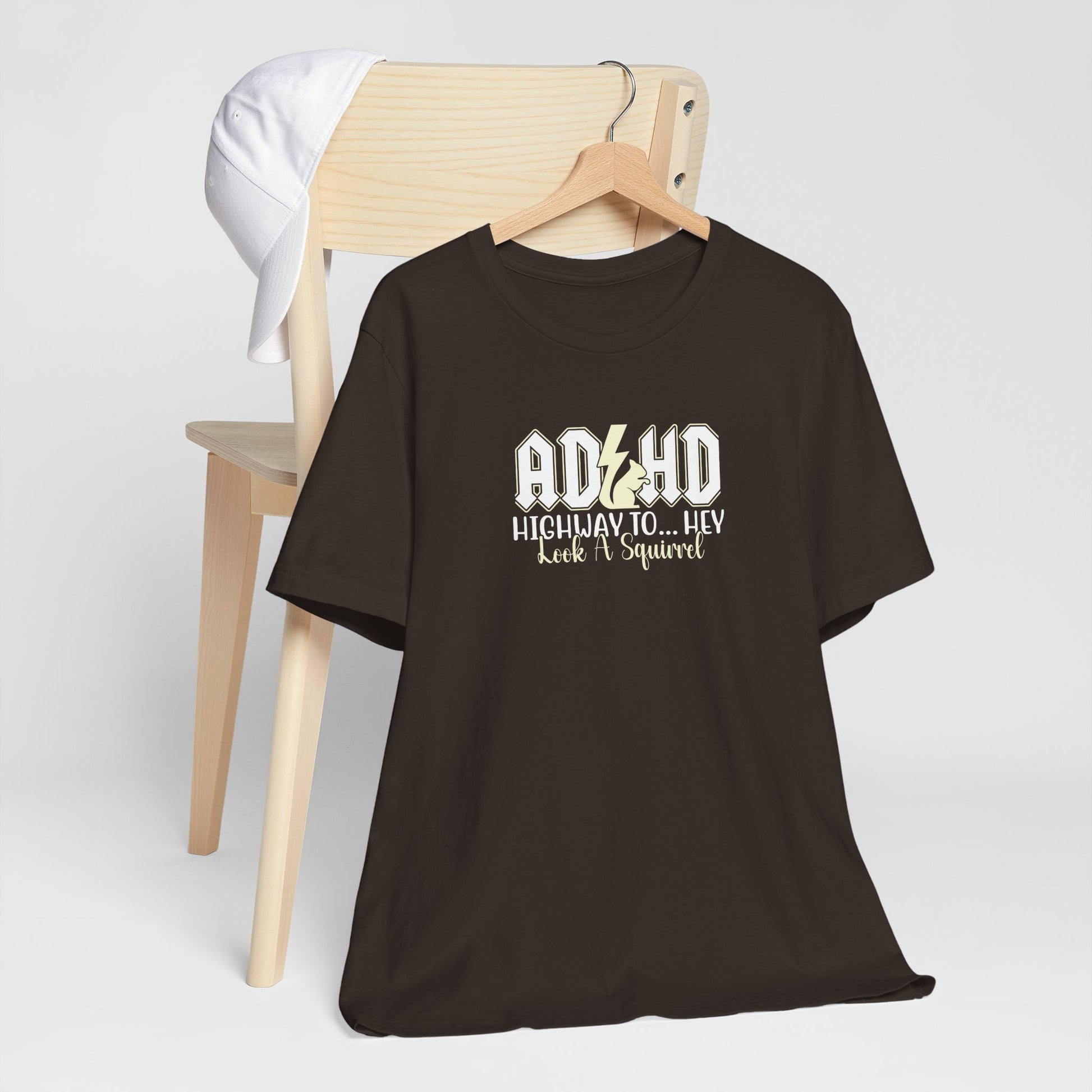 T-Shirt HIGHWAY TO... HEY Look A Squirrel ADHD T Shirt – Funny ADHD Tshirt