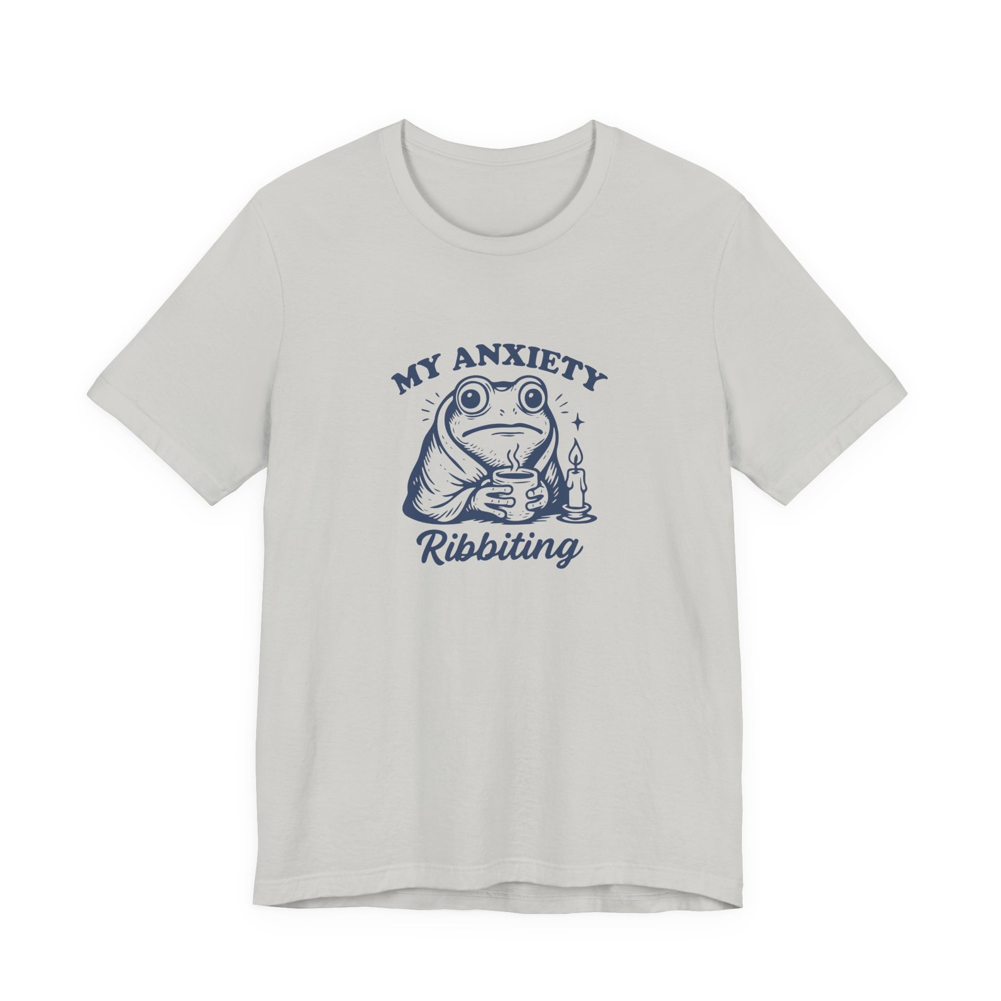 T-Shirt MY ANXIETY Ribbiting Shirt – Funny Anxiety Shirt with Frog Graphic