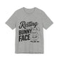 Funny Easter Shirt | Resting Bunny Face Women's Tee – Sarcastic & Trendy