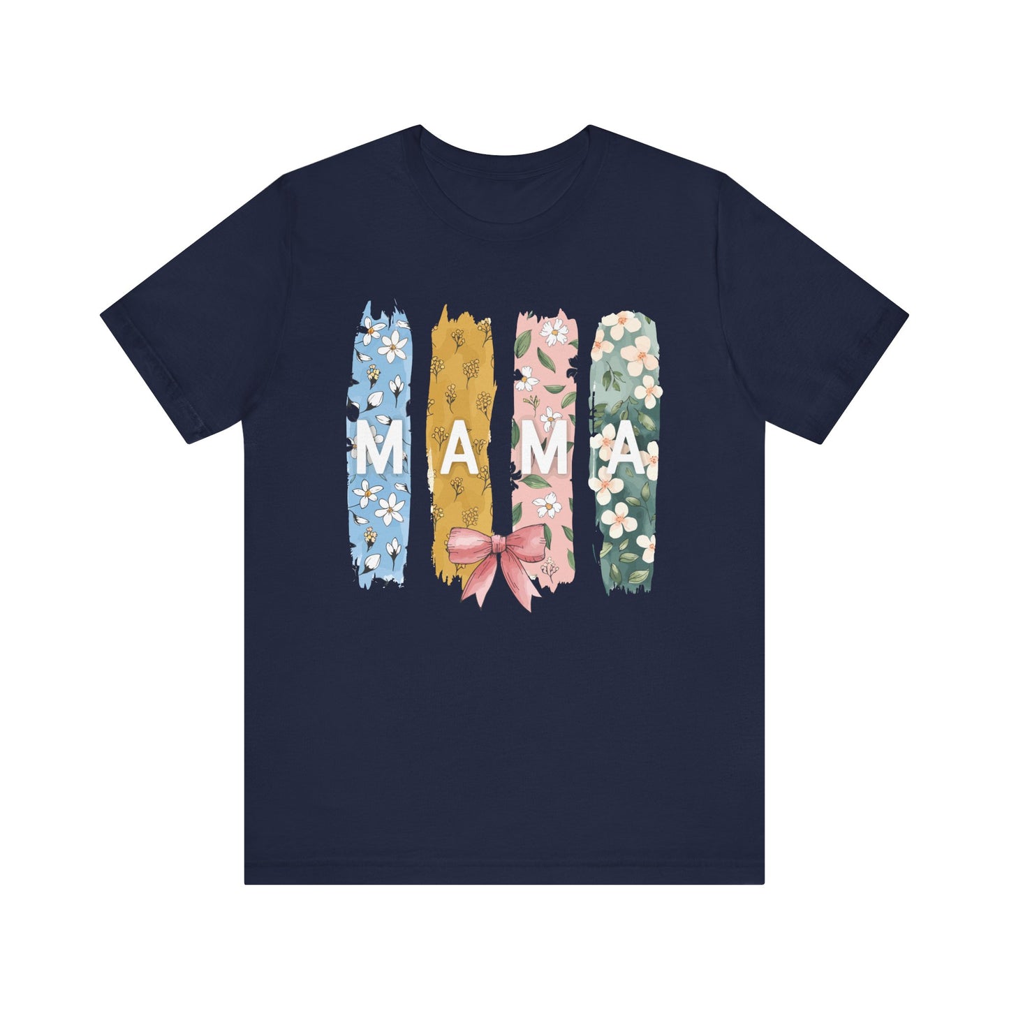 Navy Mama – Colorful Floral Mom’s Day Shirt for Stylish Moms