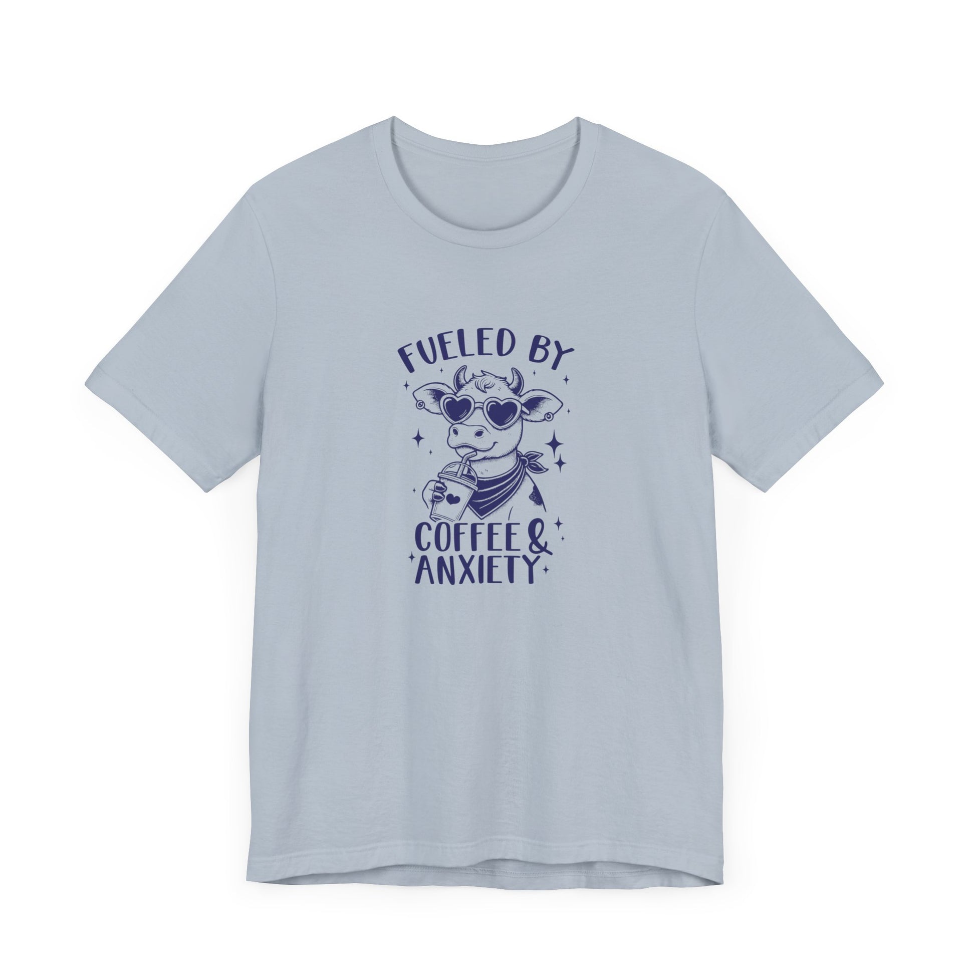 T-Shirt Fueled by Coffee and Anxiety – Funny Women's Anxiety T-shirt