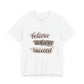 Inspirational T Shirts – Believe Achieve Succeed Tee for Women