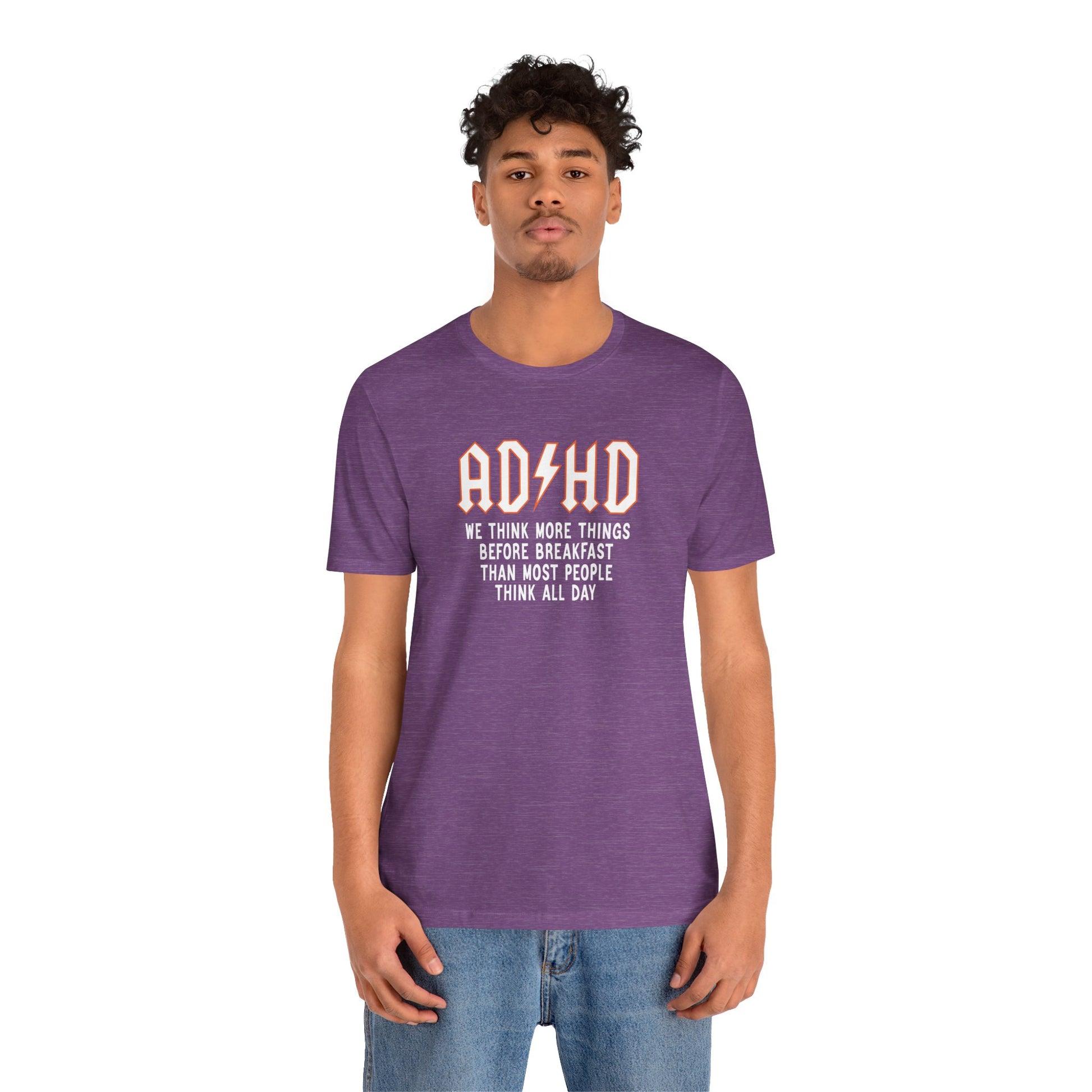 T-Shirt ADHD Lightning Bolt T-Shirt – Bold Funny ADHD Graphic Tee