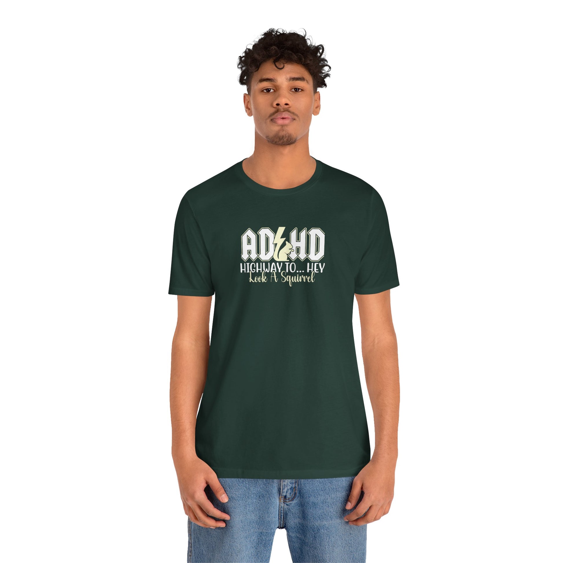 T-Shirt HIGHWAY TO... HEY Look A Squirrel ADHD T Shirt – Funny ADHD Tshirt