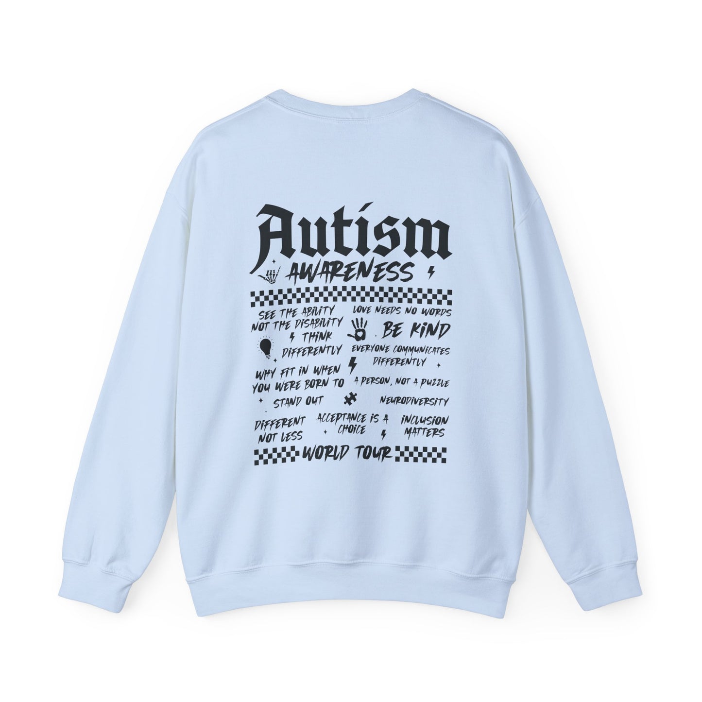 Sweatshirt Autism Awareness World Tour Statement Autism Sweatshirt