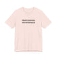 T-Shirt PROFESSIONAL OVERTHINKER T-Shirt – Funny Minimalist Typography Tee
