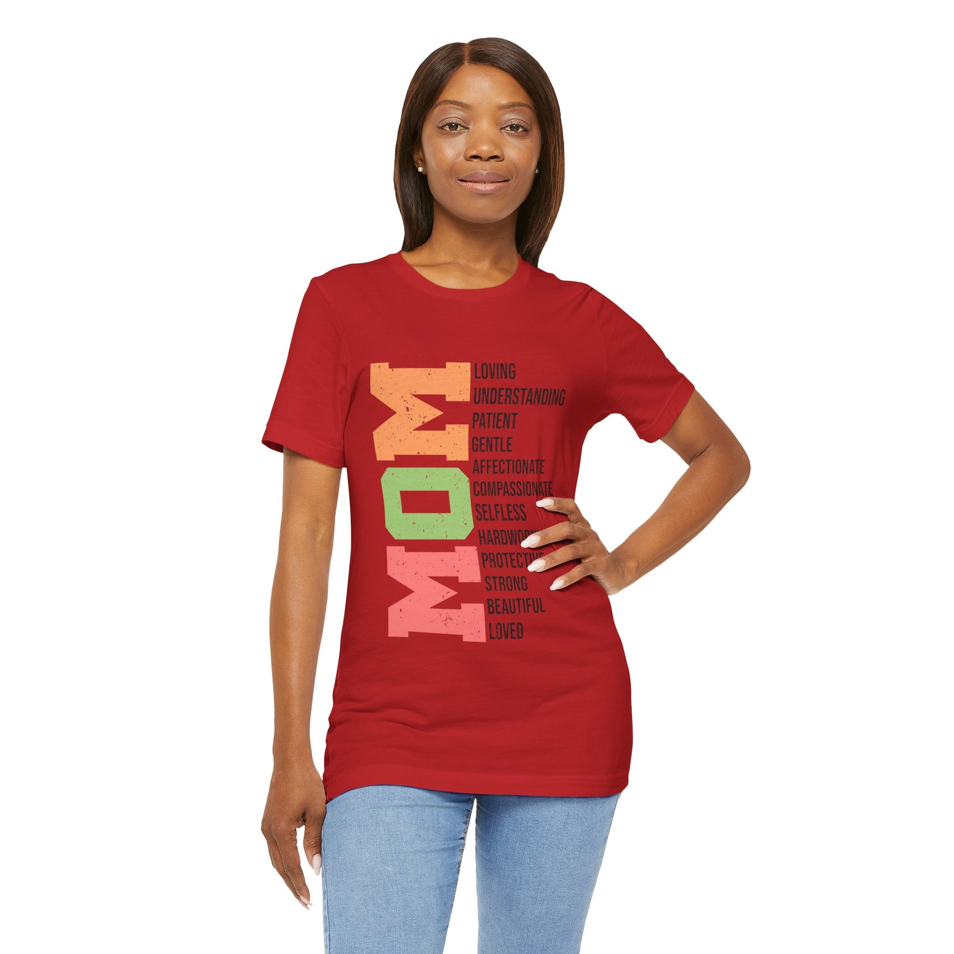 Empowering Mom T-Shirt – Beautiful, Strong, Loved MOM