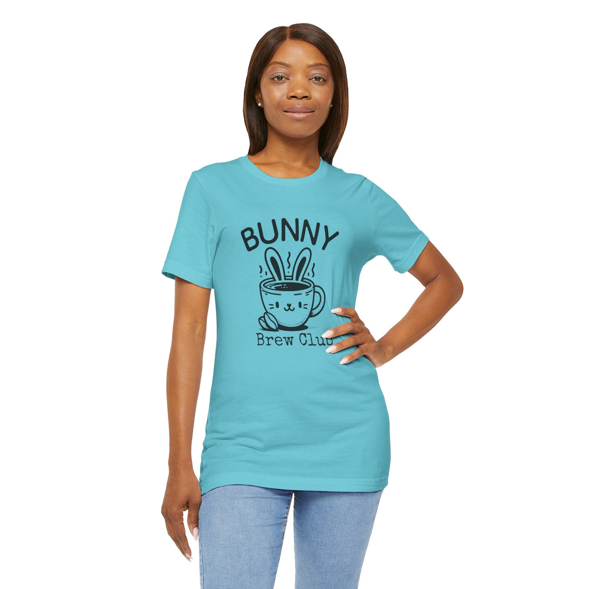 Coffee Easter Shirt – Bunny Brew Club Funny Easter Tee for Women