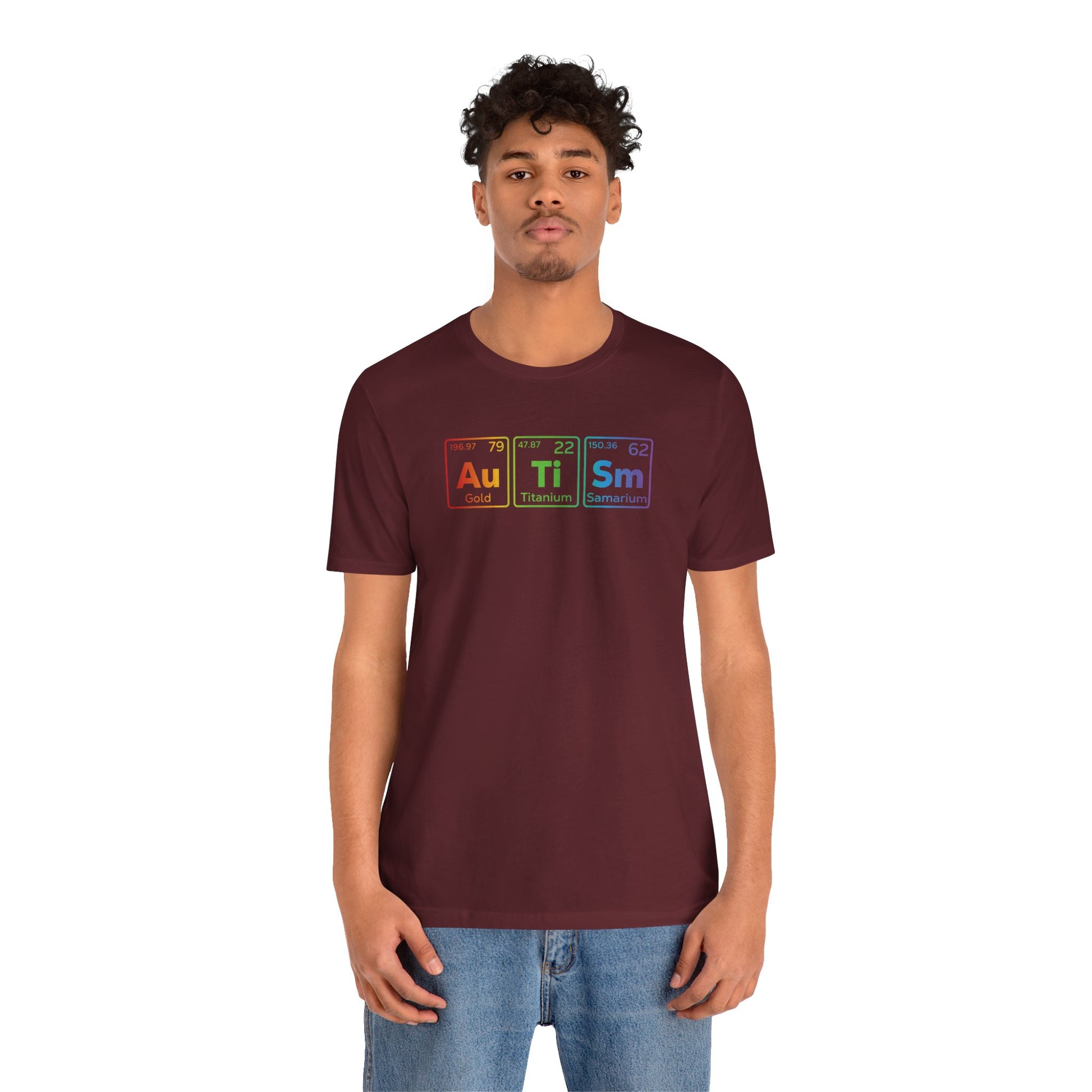 T-Shirt Au Ti Sm AUTISM | Subtle Periodic Autism Awareness T‑Shirt
