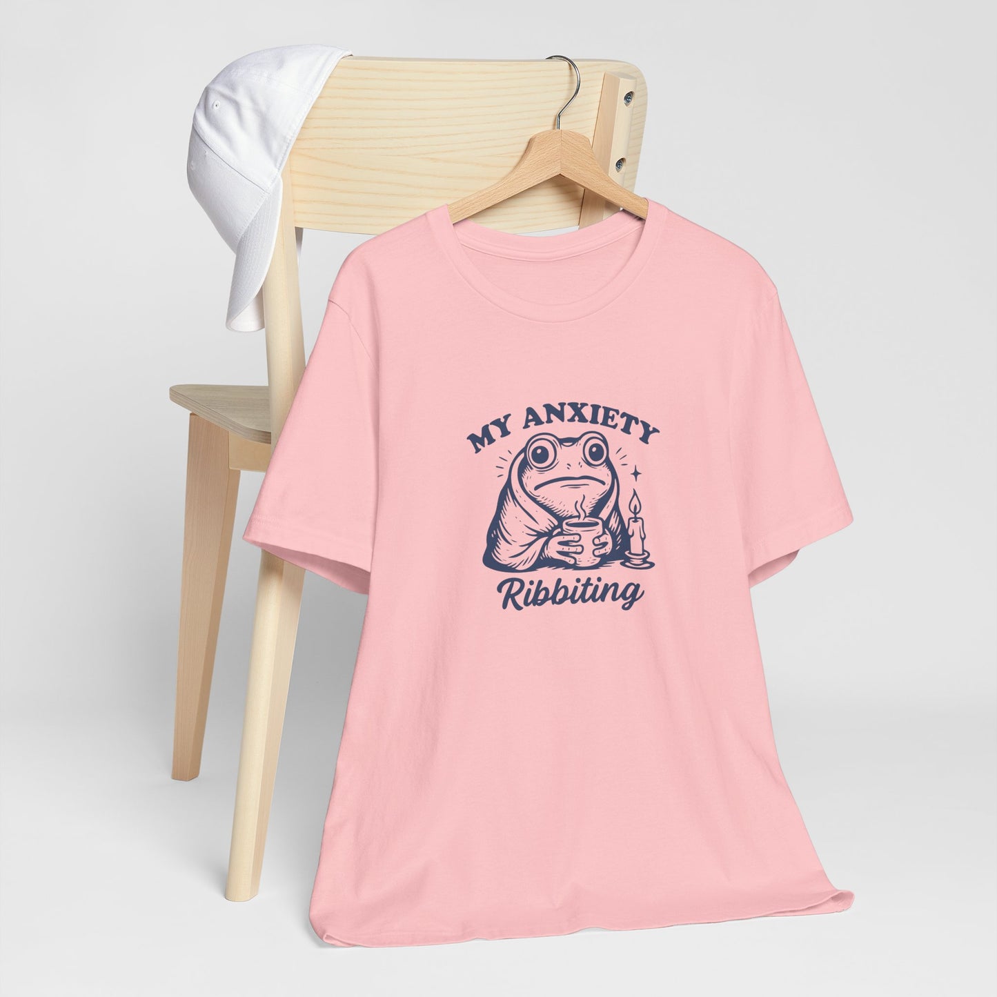 T-Shirt MY ANXIETY Ribbiting Shirt – Funny Anxiety Shirt with Frog Graphic