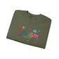 Sweatshirt Accept Understand Love Autism Sweatshirt with Playful Design