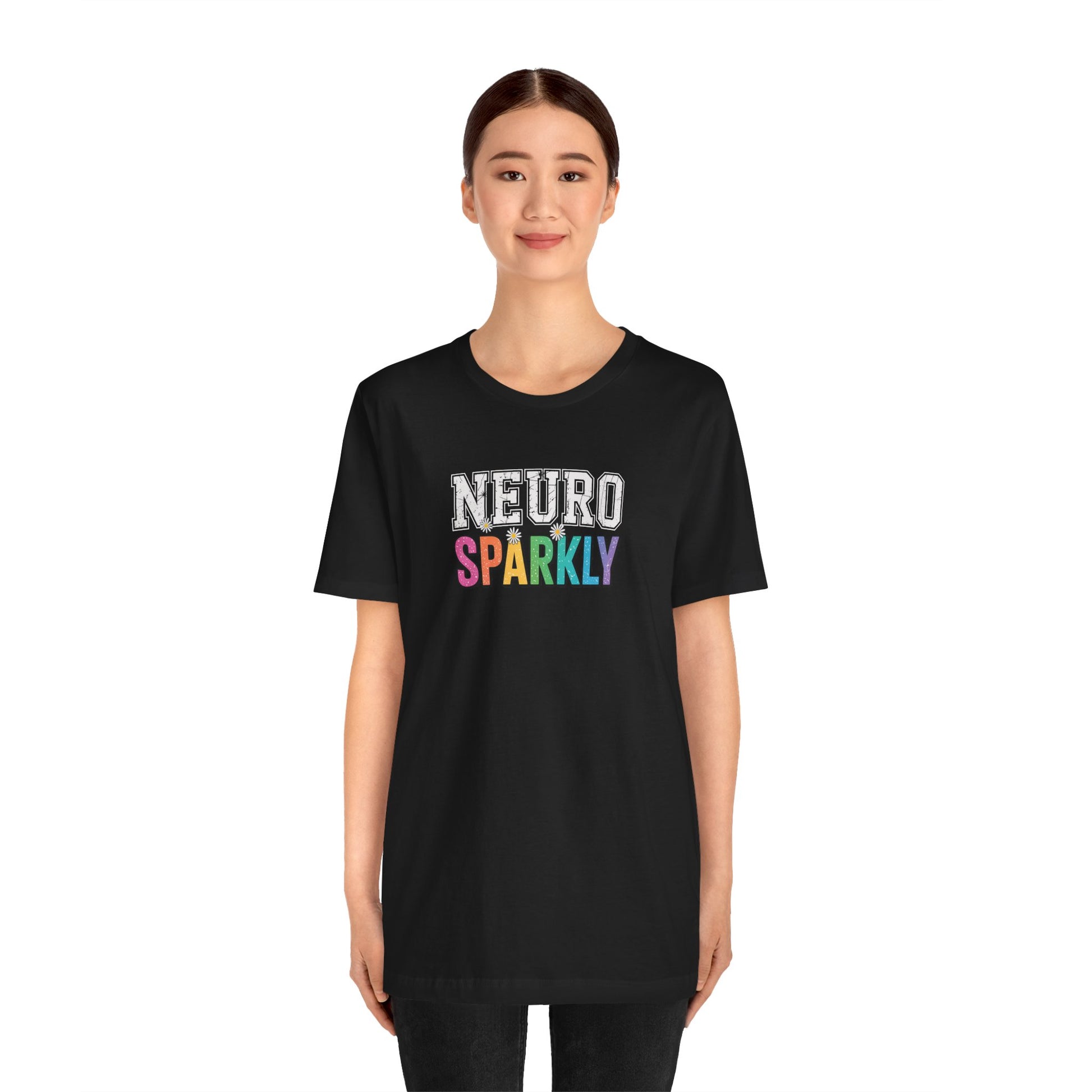 T-Shirt NEURO SPARKLY – Colorful ADHD T Shirt for Women & Young Adults