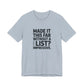 T-Shirt MADE IT THIS FAR WITHOUT A LIST – Funny ADHD T-Shirt for Adults