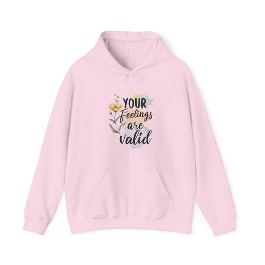 Your Feelings Are Valid – Suicide Awareness Hoodie for Women