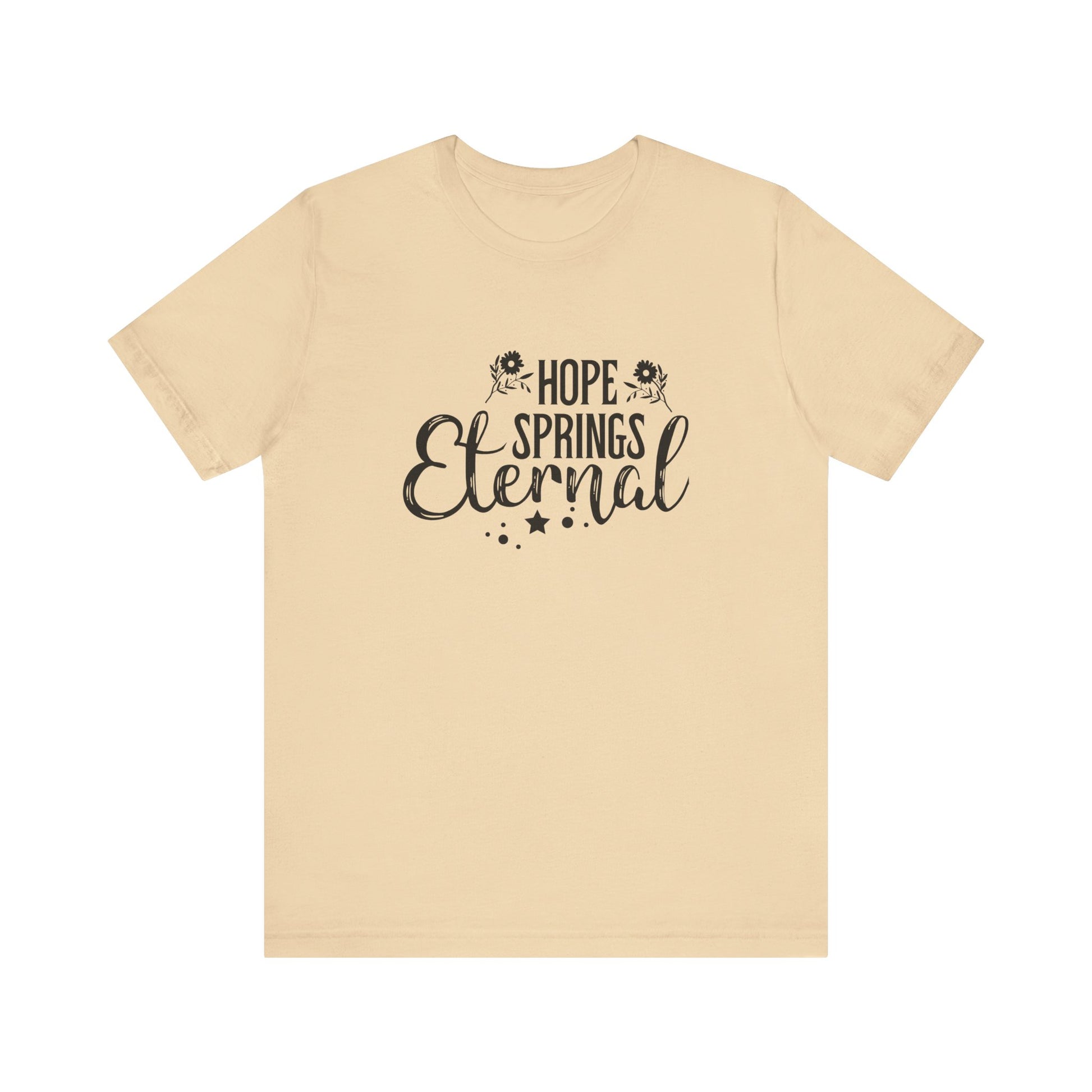 Soft Cream Motivational Shirts – Hope Springs Eternal Women’s Easter Tee