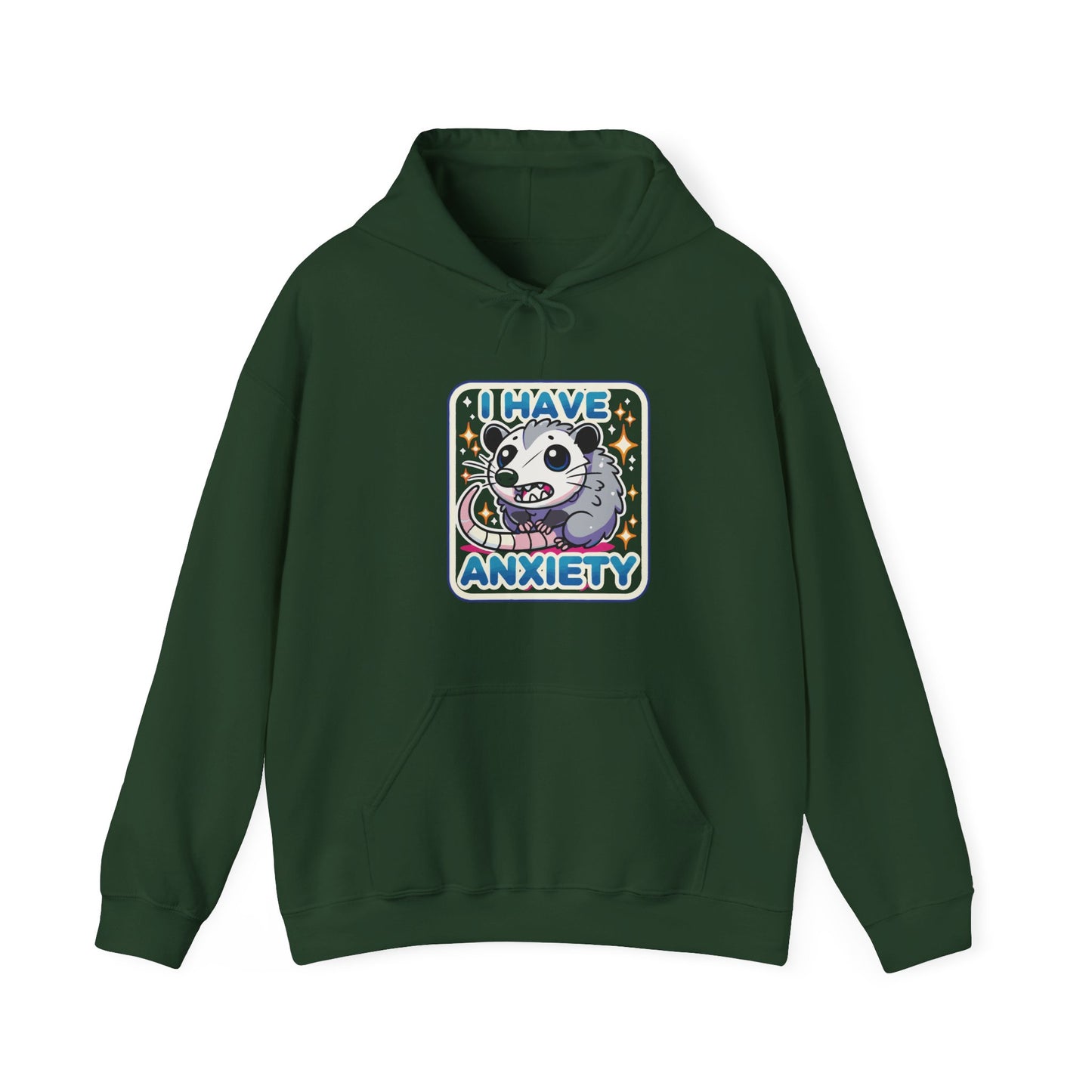 Hoodie I Have Anxiety Hoodie – Funny Opossum Hoodie for Women