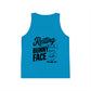 Kids clothes Funny Easter Shirt for Kids – Resting Bunny Face Tank Top