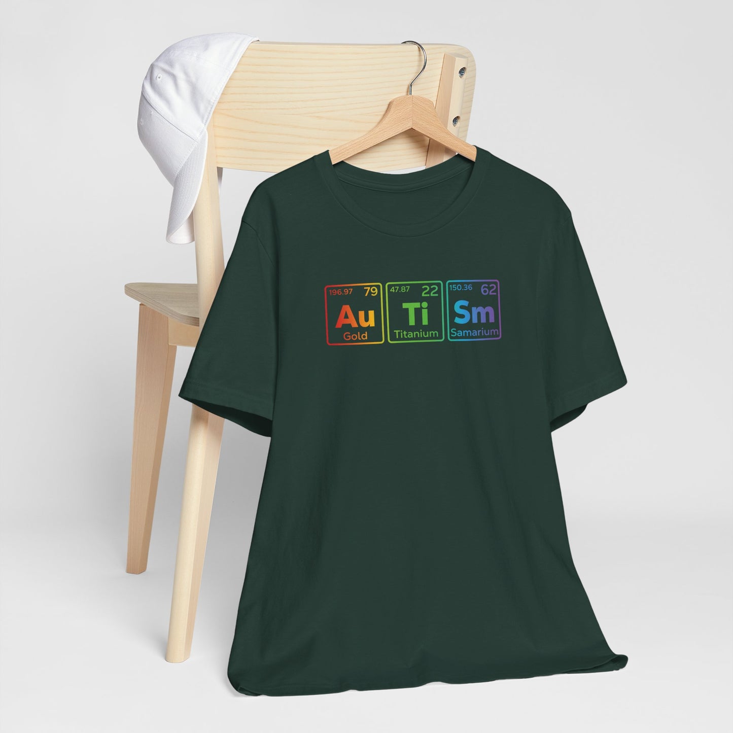 T-Shirt Au Ti Sm AUTISM | Subtle Periodic Autism Awareness T‑Shirt