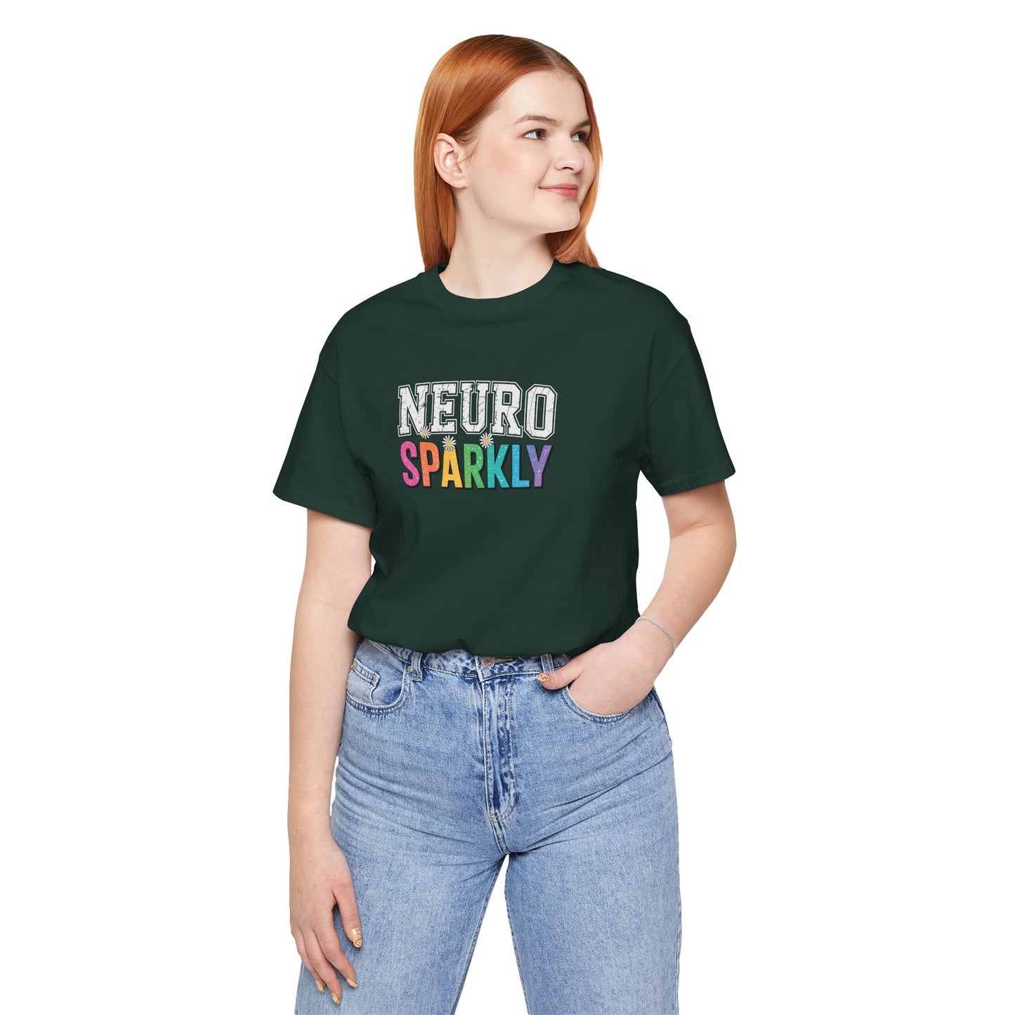 T-Shirt NEURO SPARKLY – Colorful ADHD T Shirt for Women & Young Adults