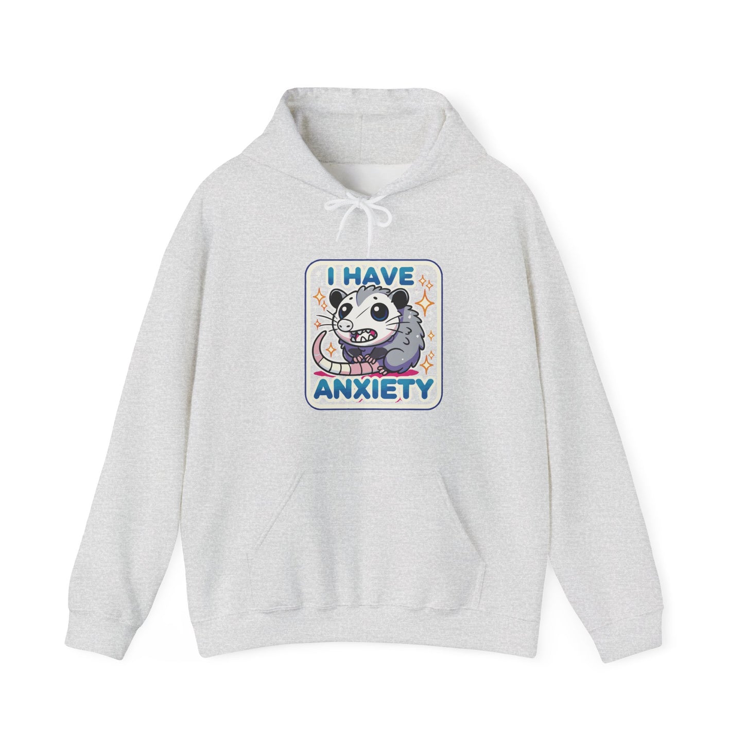 Hoodie I Have Anxiety Hoodie – Funny Opossum Hoodie for Women