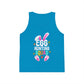 Neon Blue Matching Easter Shirt – Kids Egg Hunting Squad Tank Top