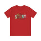 Red Inspirational Shirts – True Story, He Is Risen Easter Tee
