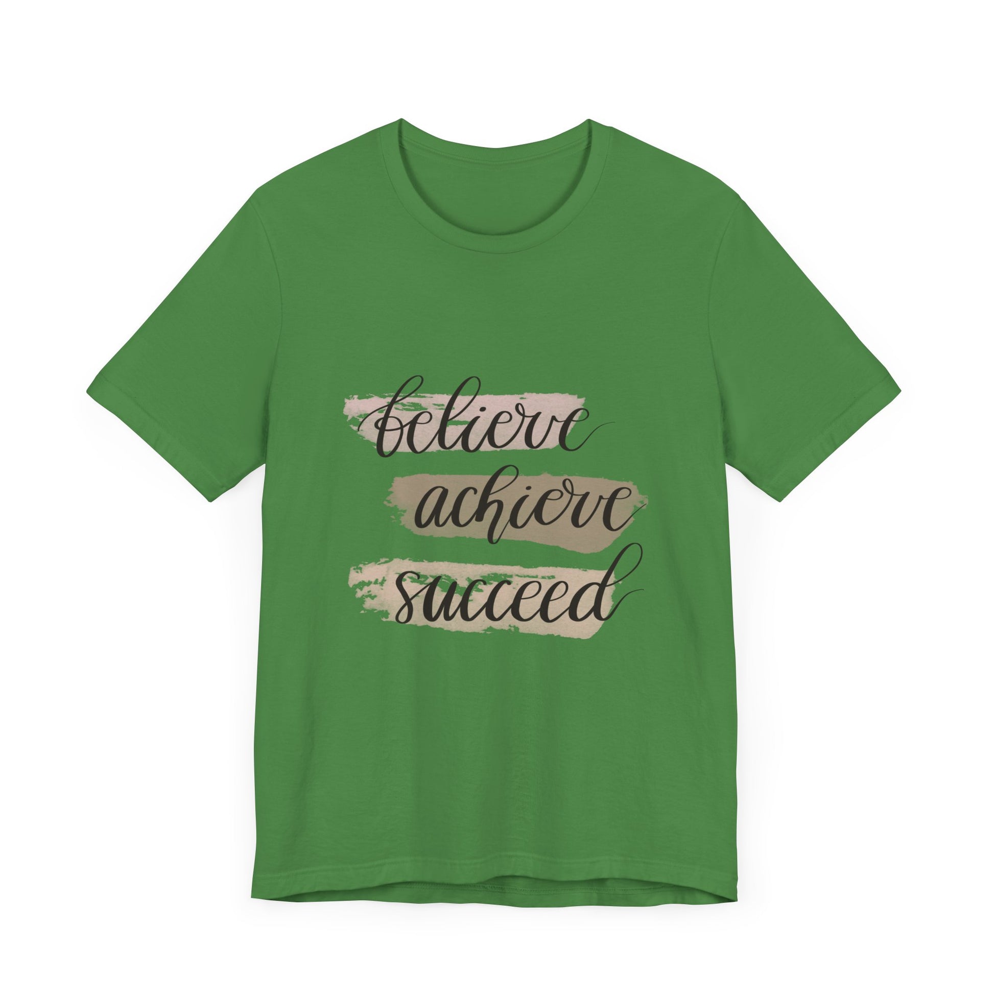 Inspirational T Shirts – Believe Achieve Succeed Tee for Women