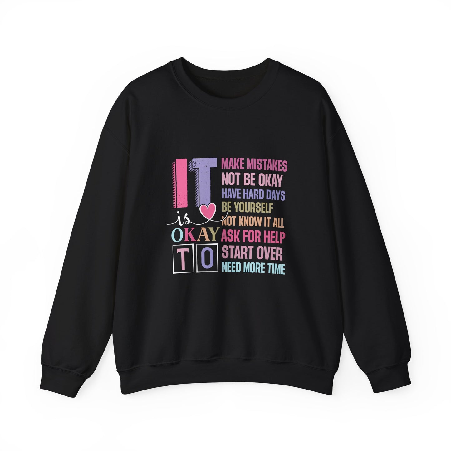 It’s Okay to Make Mistakes – Mental Health Sweatshirt for Women