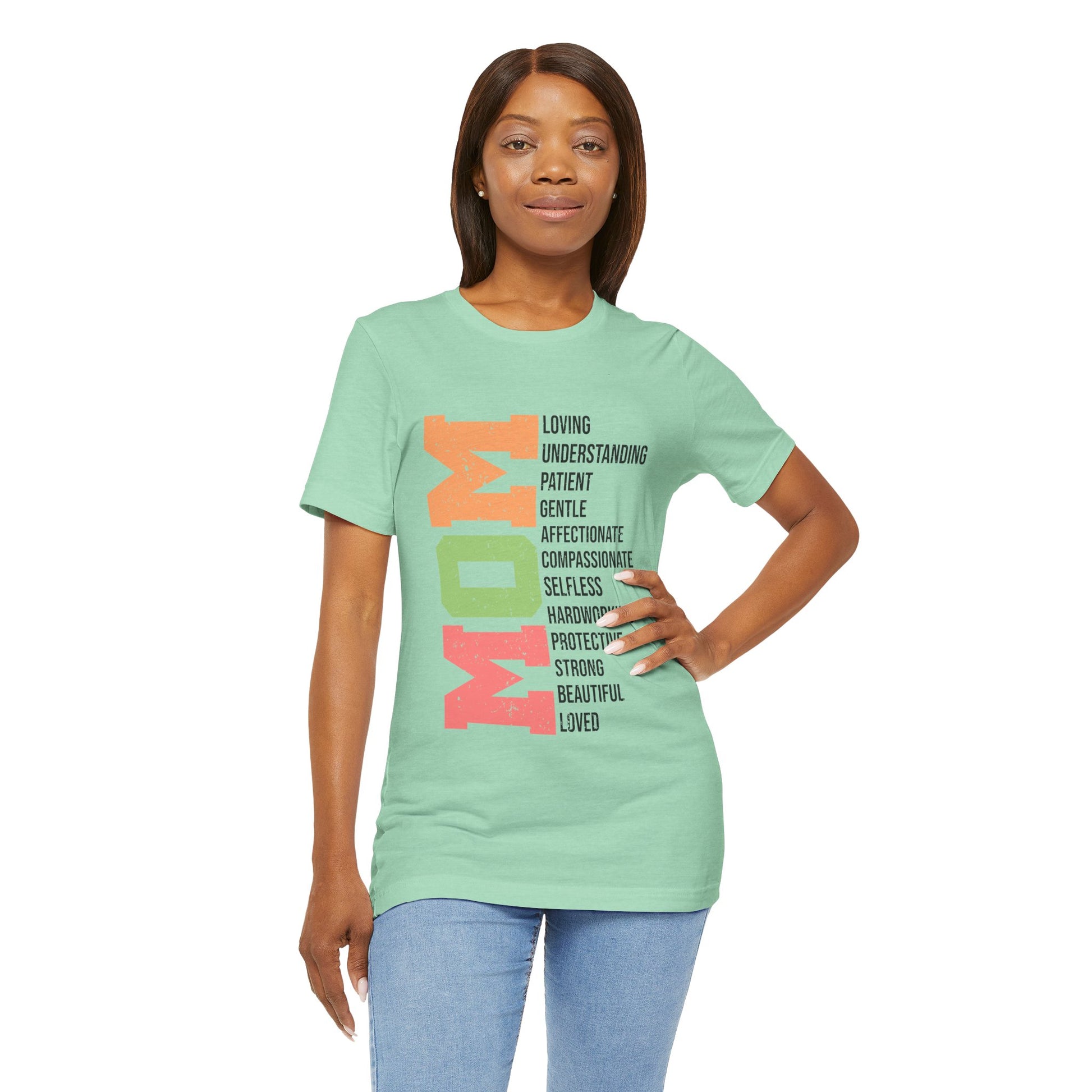 Empowering Mom T-Shirt – Beautiful, Strong, Loved MOM