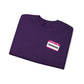 Sweatshirt Hello, I'm Anxious Nametag Sweatshirt for Socially Anxious Women