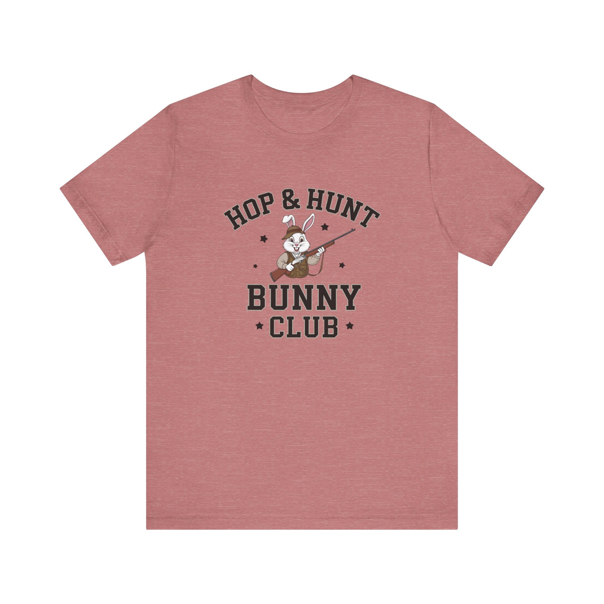 Heather Mauve Easter Brunch Shirt – Hop & Hunt Bunny Club Funny & Trendy Tee