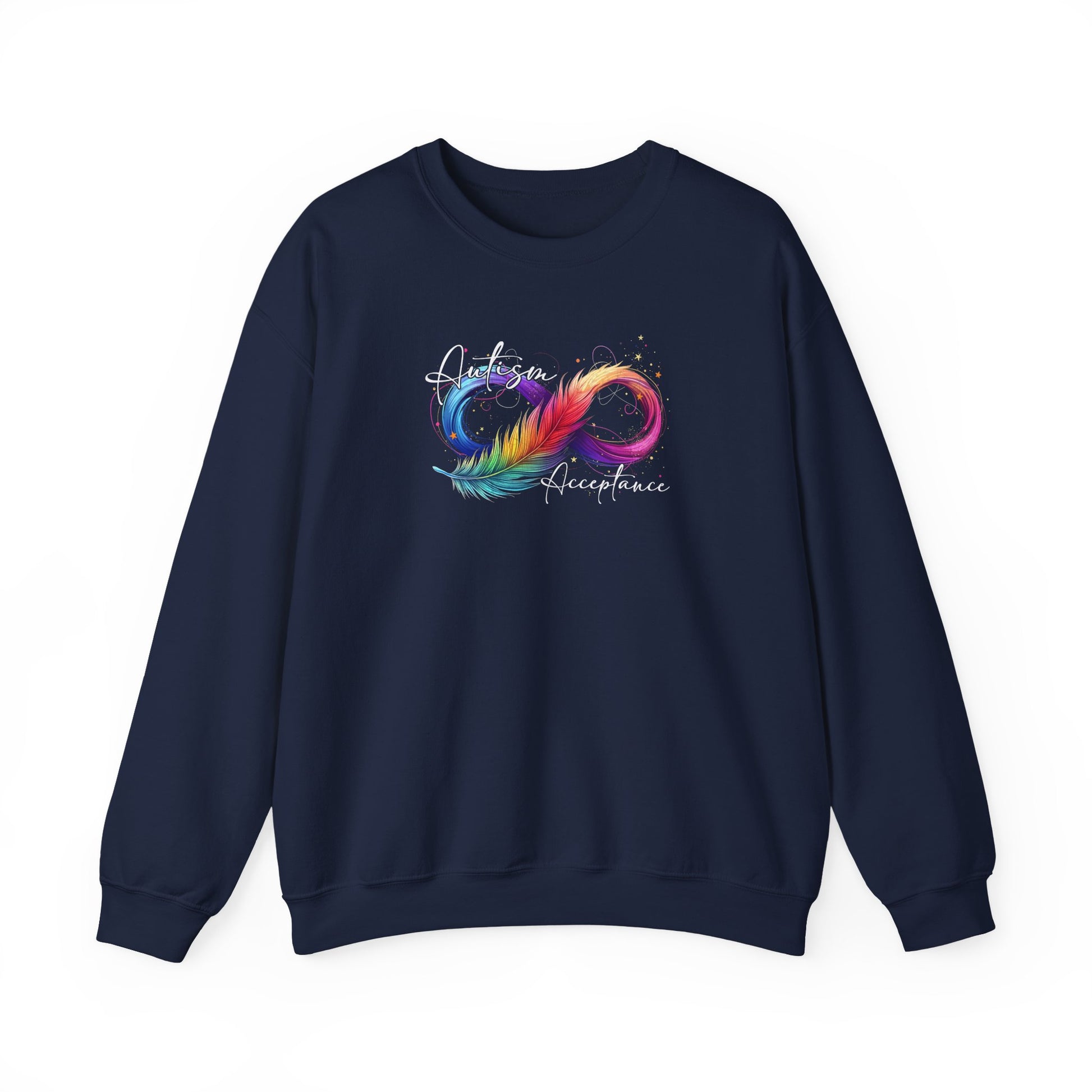 Sweatshirt Autism Acceptance Sweatshirt with Neurodiversity Symbol