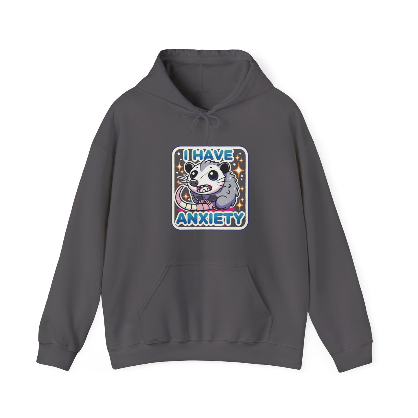 Hoodie I Have Anxiety Hoodie – Funny Opossum Hoodie for Women