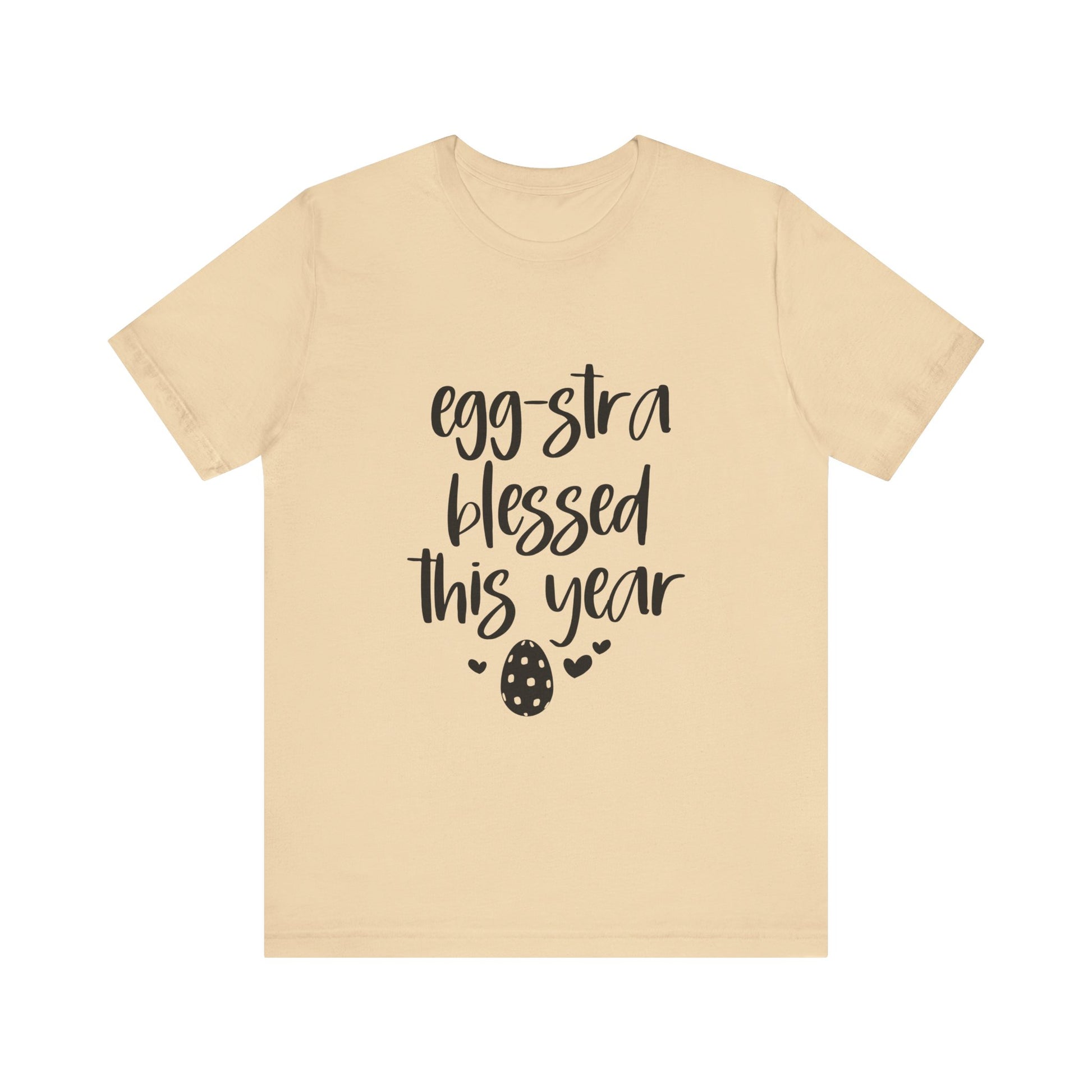 Soft Cream Faith-Based Easter Shirt – Eggstra Blessed This Year Tee