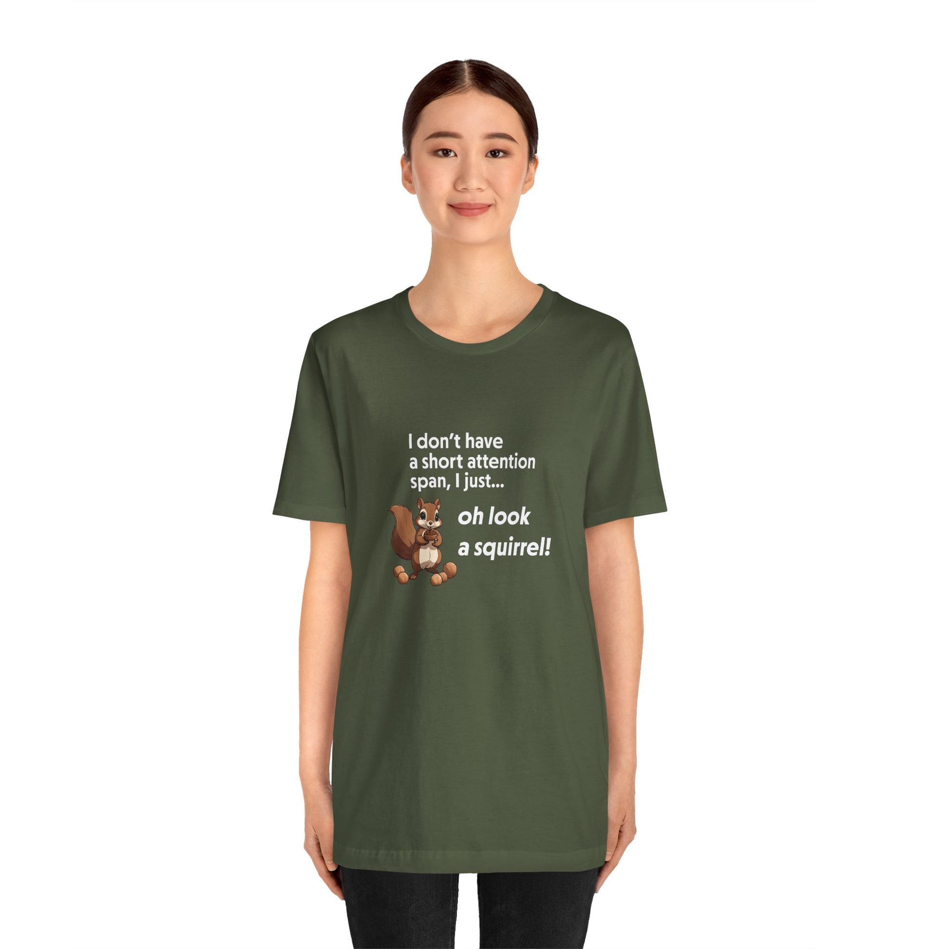 T-Shirt Oh Look a Squirrel ADHD T-Shirt – Funny Neurodivergent Shirt