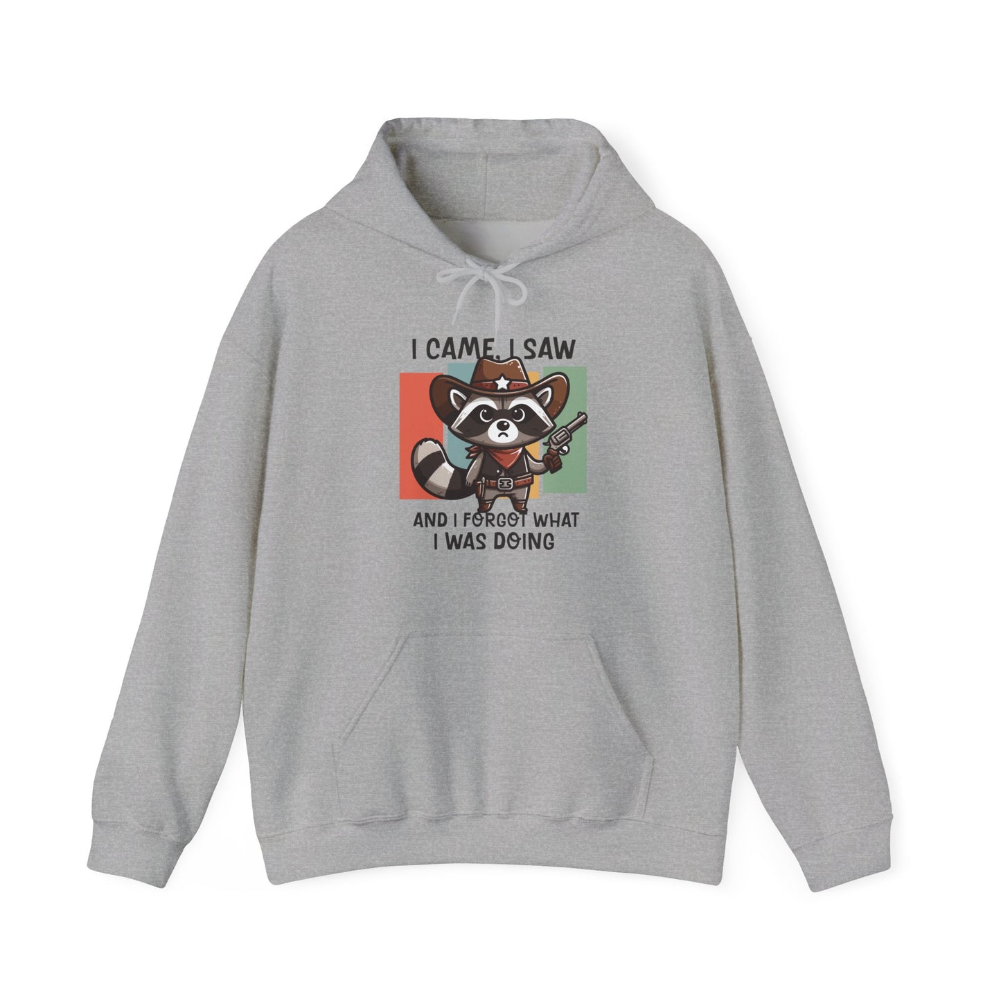 Hoodie I Came I Saw And I Forgot Hoodie – Funny ADHD Raccoon Hoodie