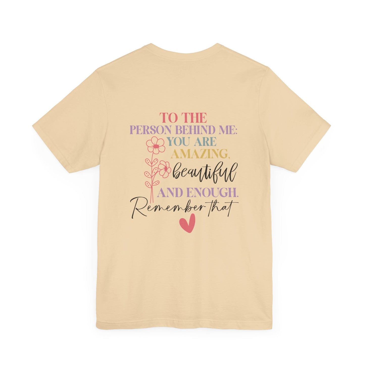 You Matter – Soft Cream You Matter T Shirt with Back Print for Mental Health