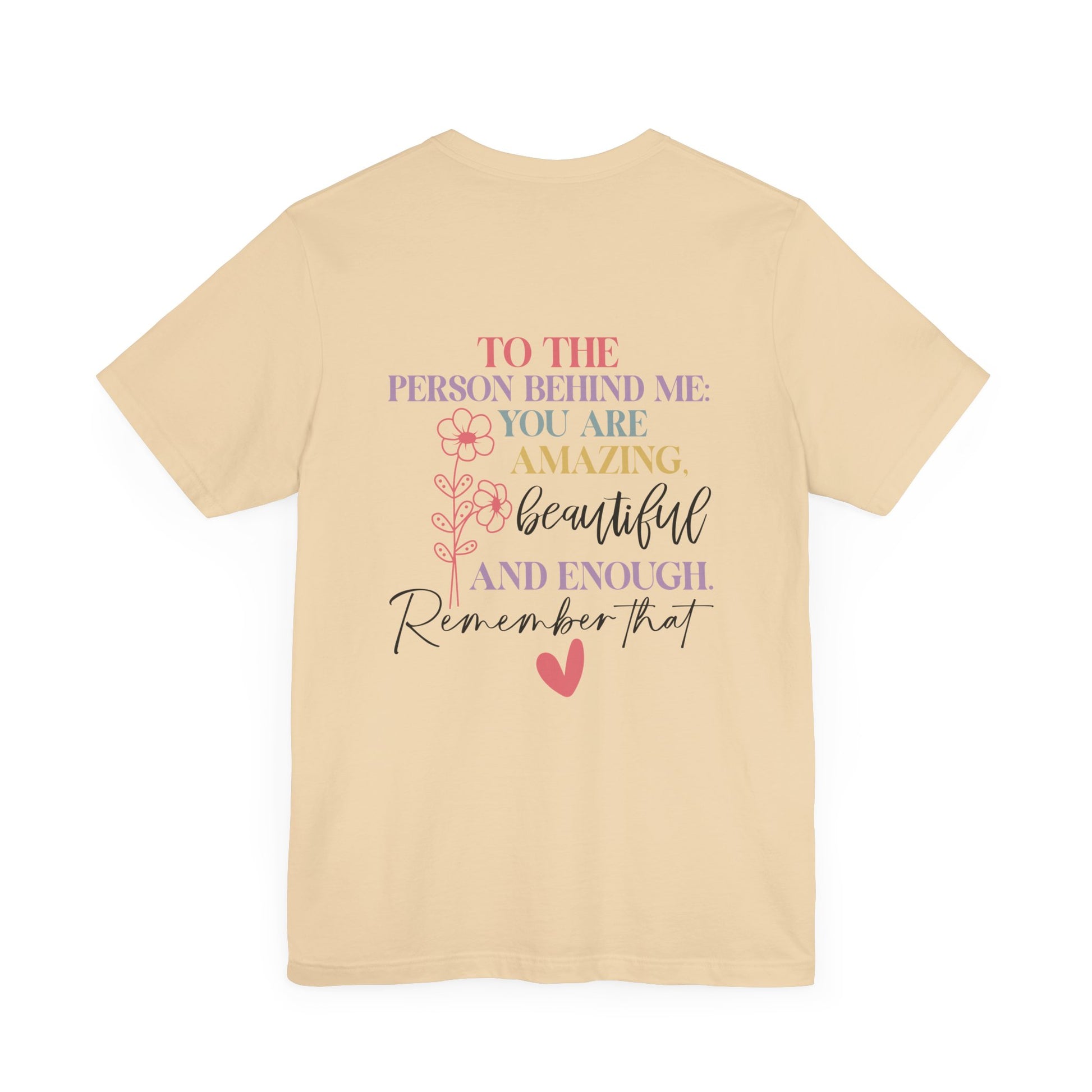 You Matter – Soft Cream You Matter T Shirt with Back Print for Mental Health