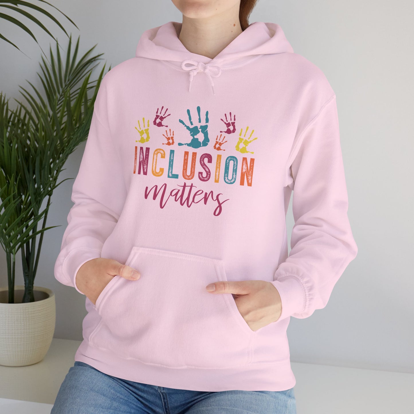 INCLUSION matters Hoodie – Colorful Advocacy Design for Awareness