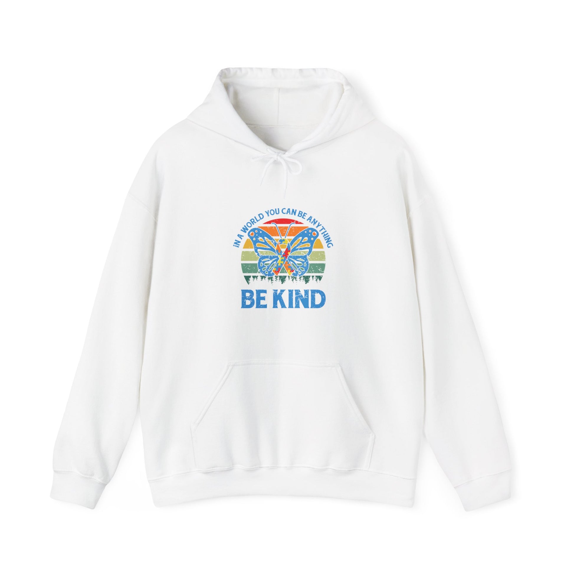 Hoodie IN A WORLD YOU CAN BE ANYTHING Hoodie – Be Kind Autism Advocate Hoodie