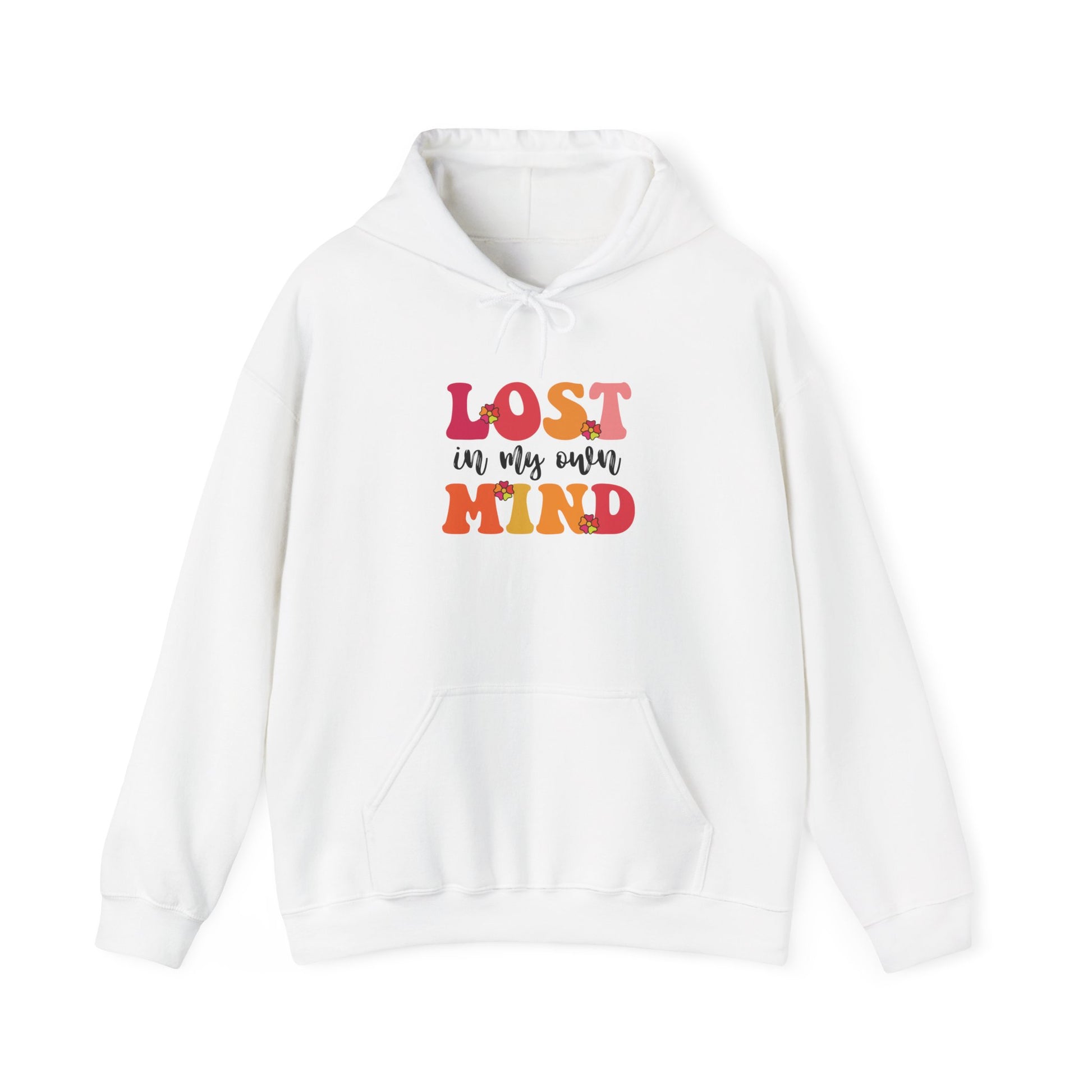 Hoodie LOST in my own MIND Hoodie – Retro ADHD Graphic Hoodie